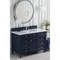 James Martin Vanities Brittany 48in Single Vanity, Victory Blue w/ 3 CM Carrara Marble Top 650-V48-VBL-3CAR - alternate 2